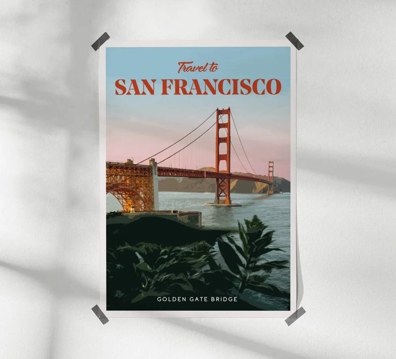 Viaggio a San Francisco poster con telaio in plastica da Mercury Club