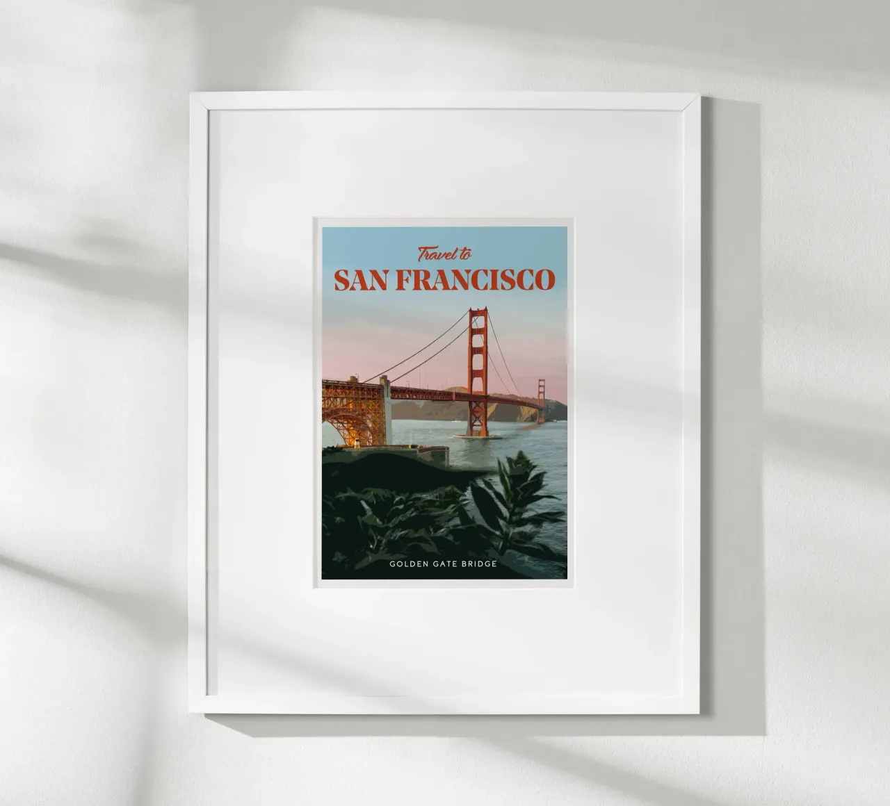 Viaggio a San Francisco poster con telaio in plastica da Mercury Club