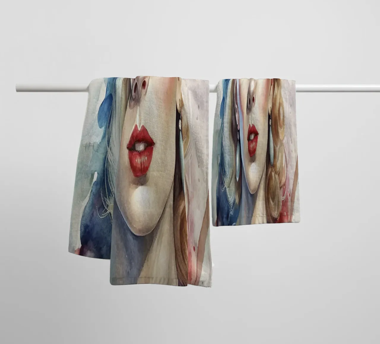Scarlett Johansson in acquerello asciugamano da bagno da 🎁 ARTVI-SHOP
