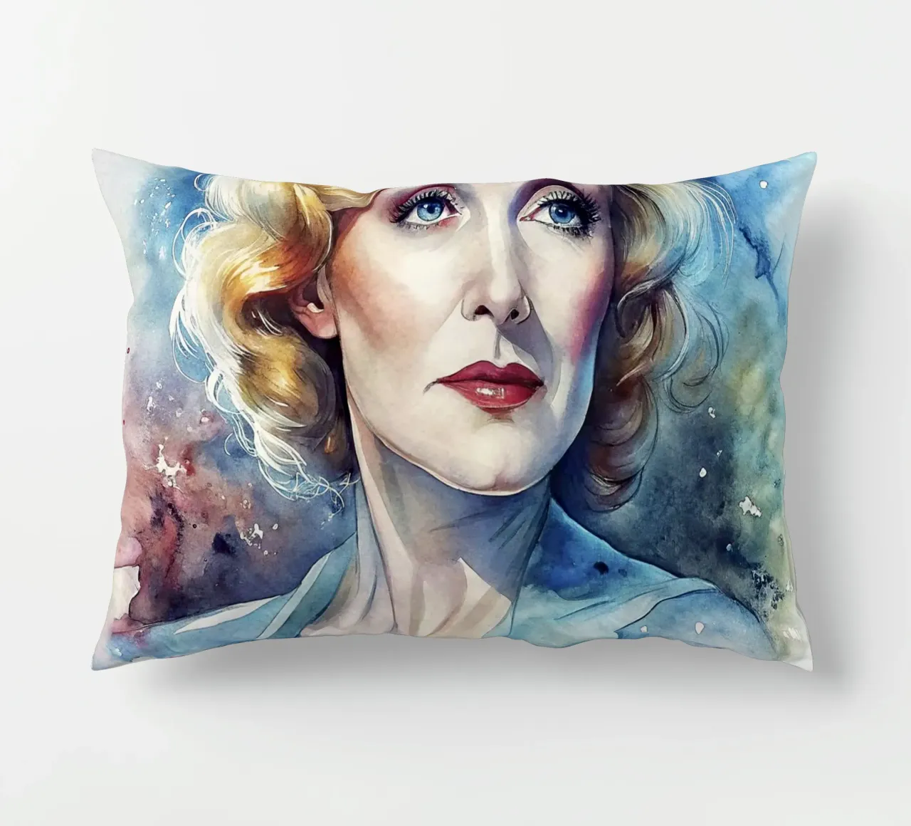 Marlene Dietrich in acquerello cuscino da ARTVI-SHOP