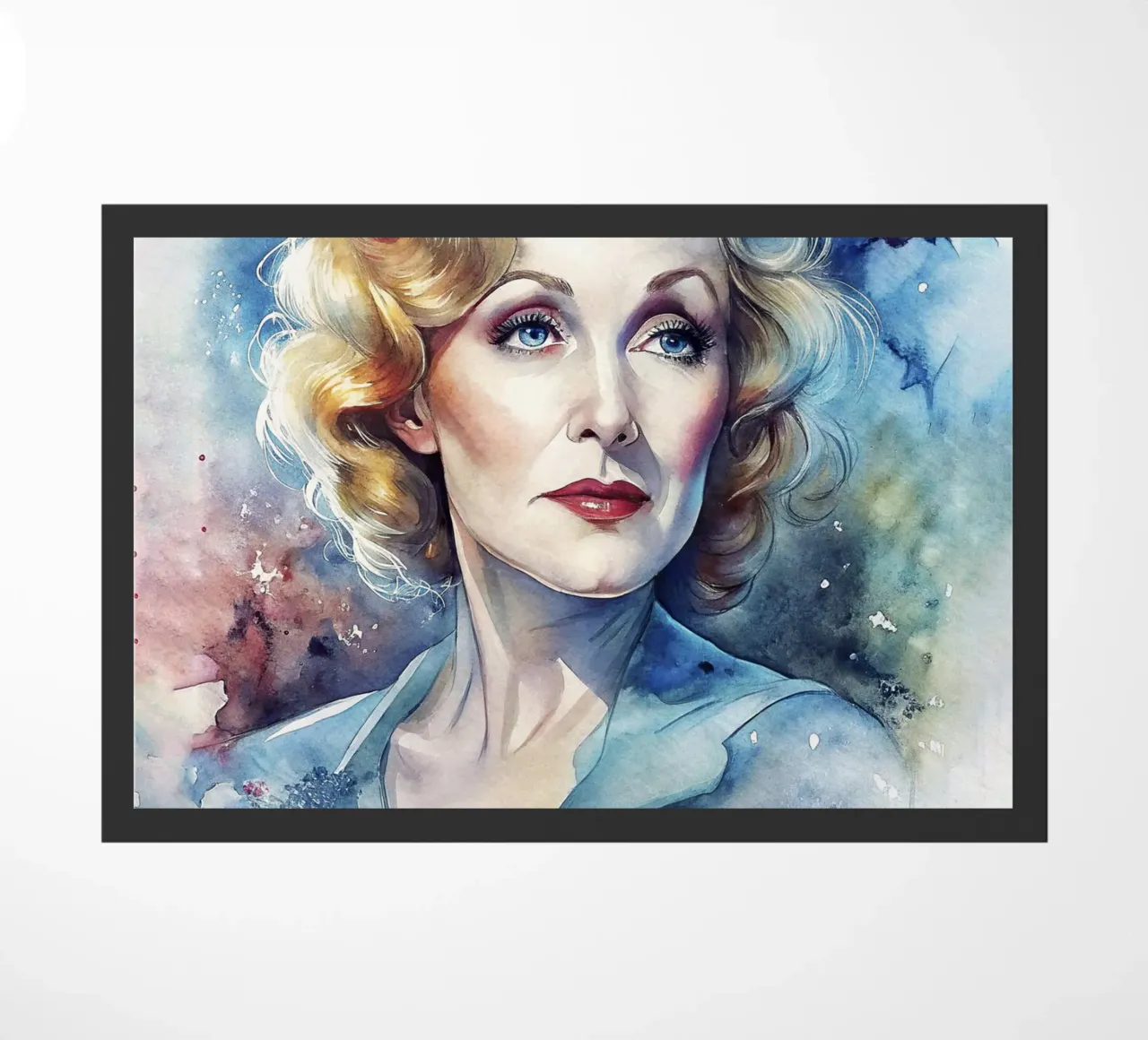 Marlene Dietrich in acquerello zerbino da ARTVI-SHOP