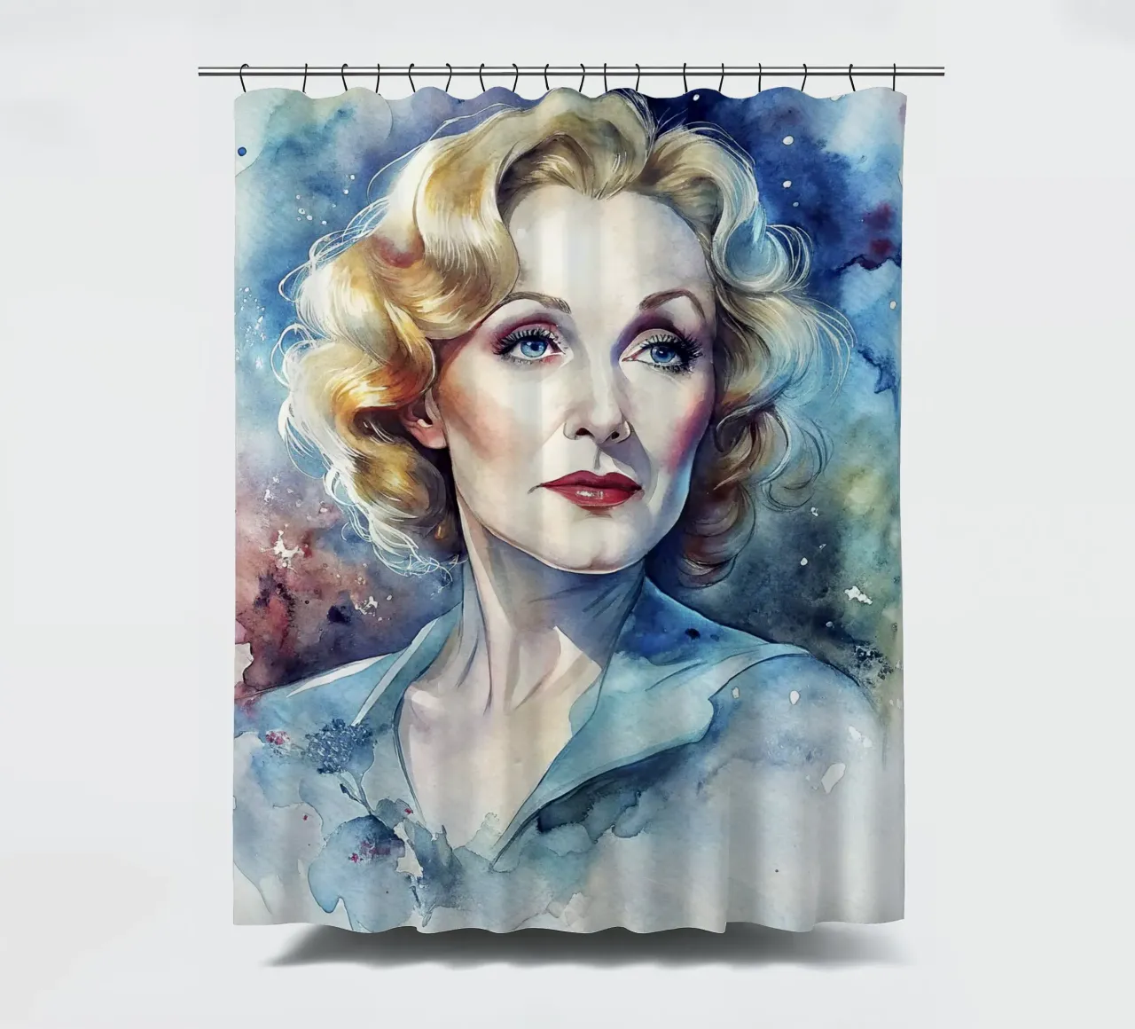 Marlene Dietrich in acquerello tenda da doccia da ARTVI-SHOP