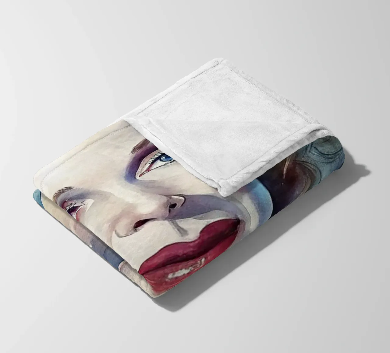 Marlene Dietrich in acquerello coperta in pile da ARTVI-SHOP
