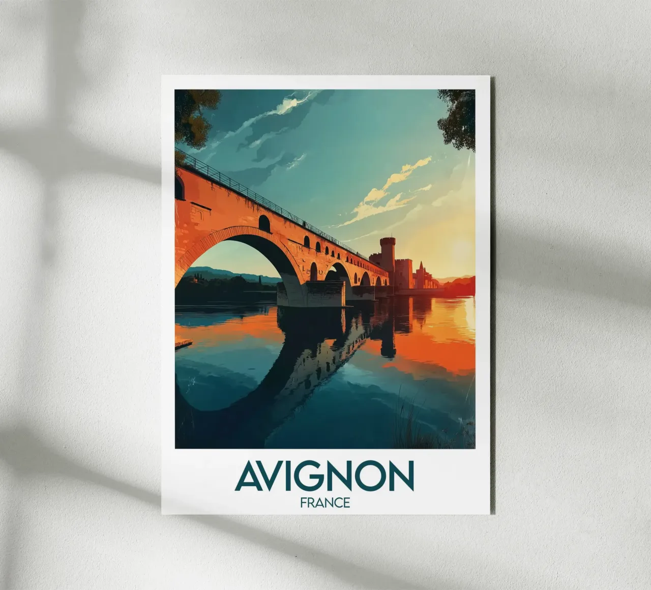 Affiche Avignon alluminio dibond da Frame the World