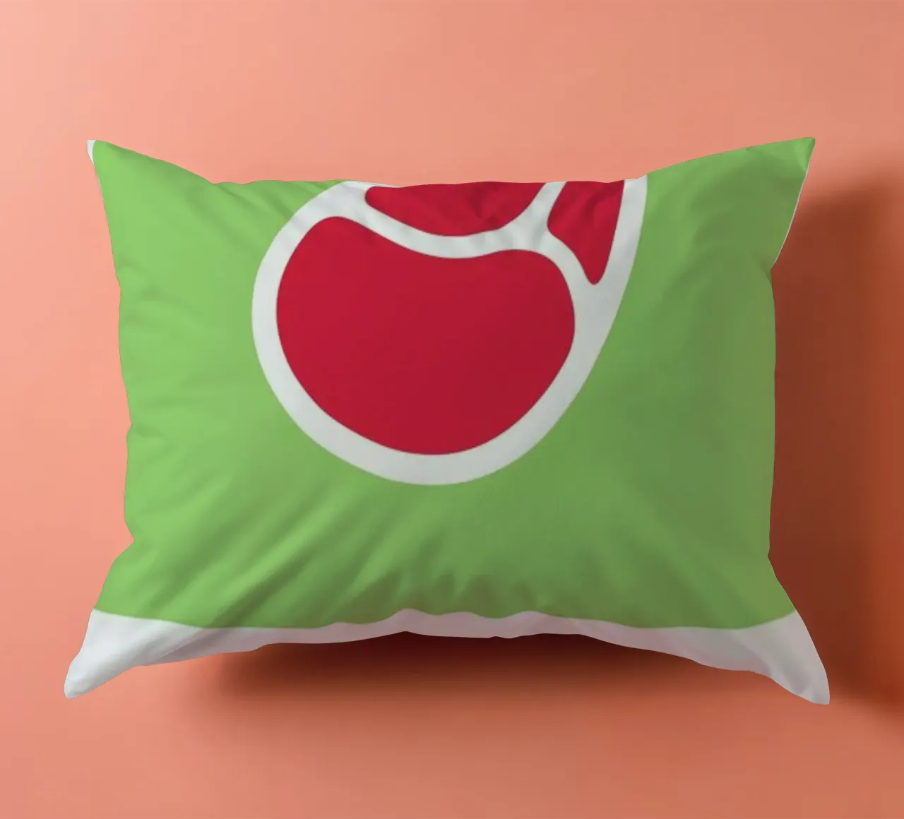 „The Food Alphabet“ - S like Steak cuscino da BLAEK Design Studio