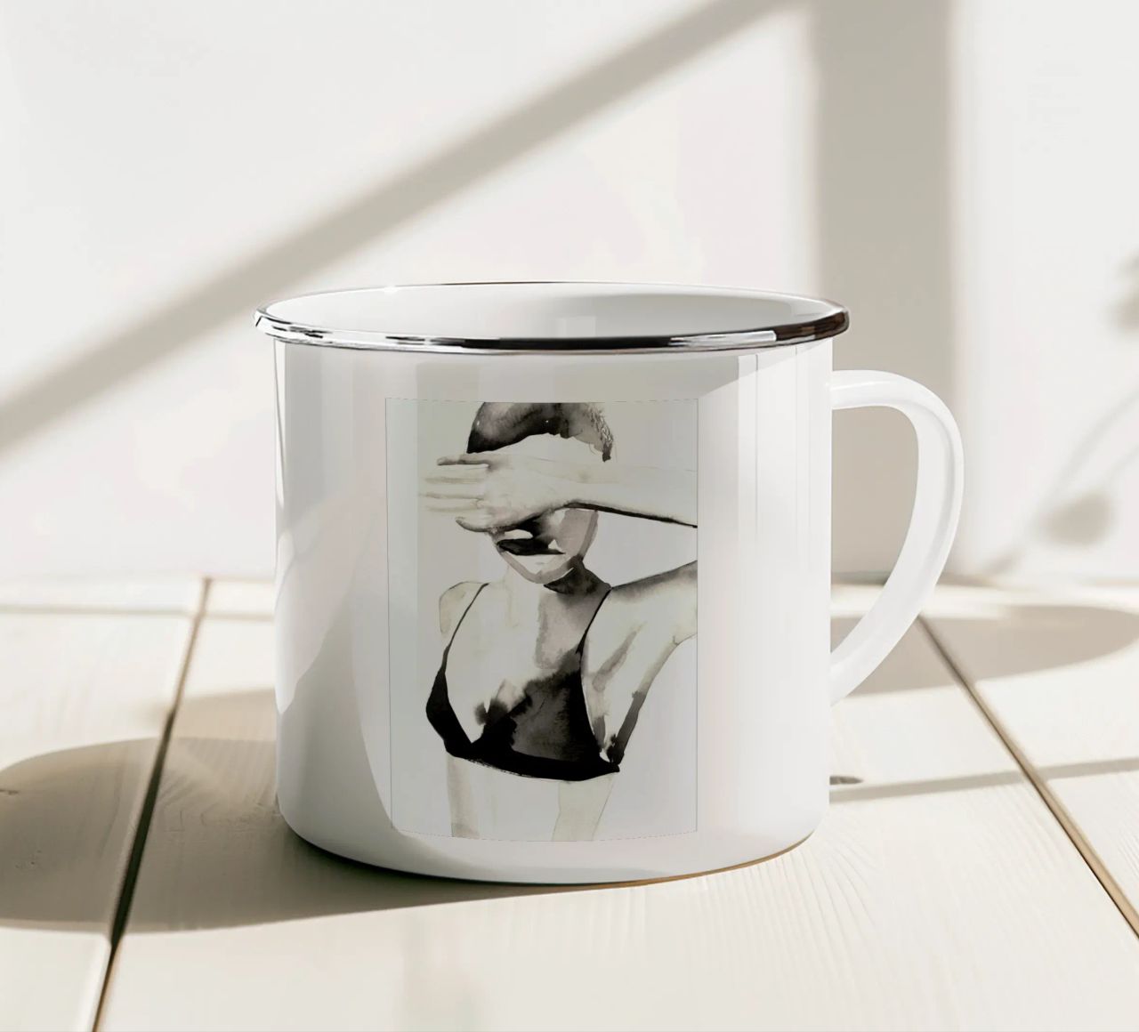 Hello The Dandizette tazza in smalto da Victoria Verbaan