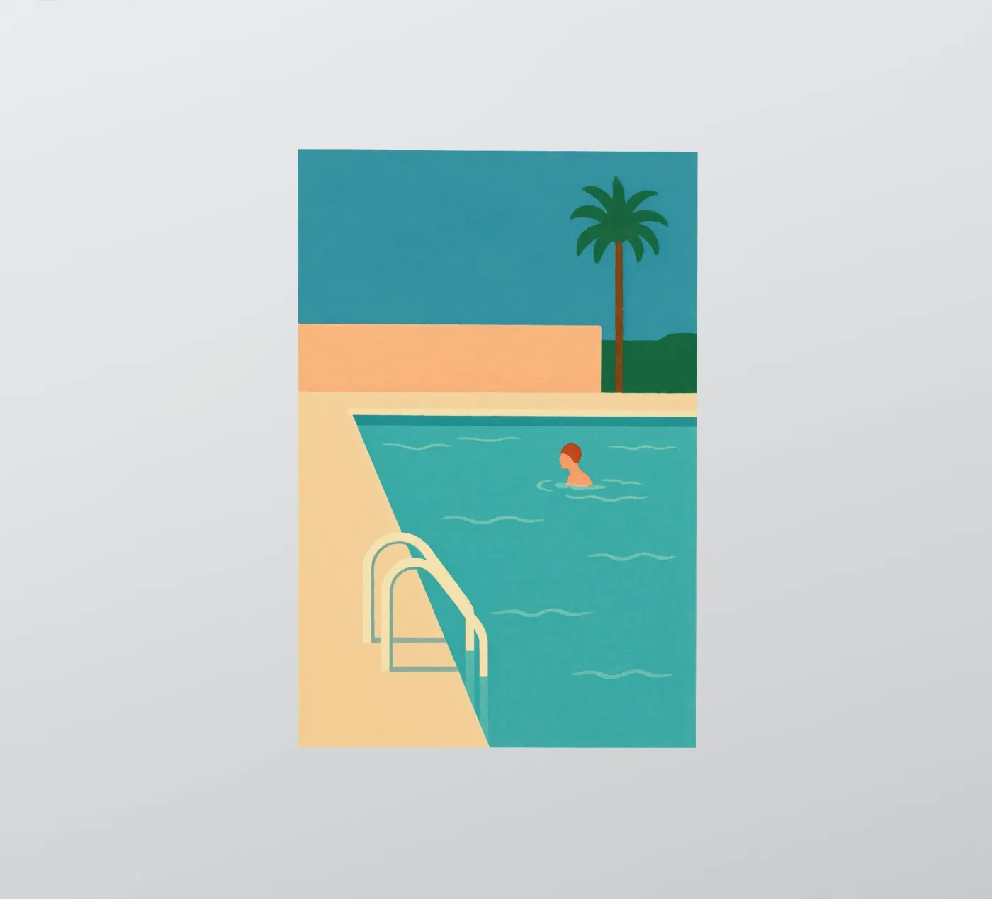 Minimal Pool sticker van Gypsy Galleria