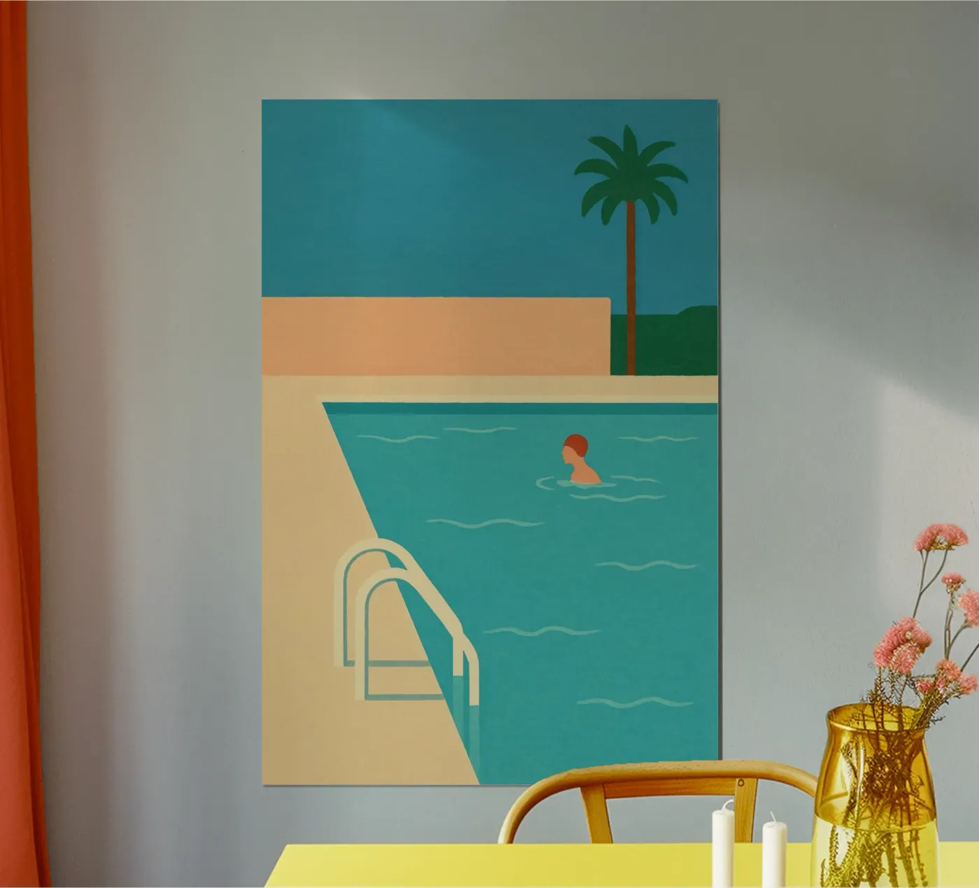 Minimal Pool poster van Gypsy Galleria