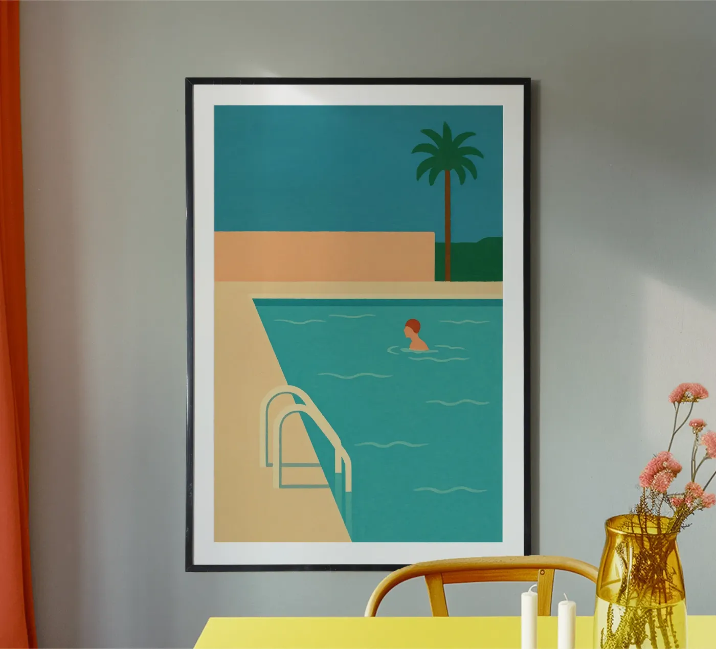Minimal Pool poster van Gypsy Galleria