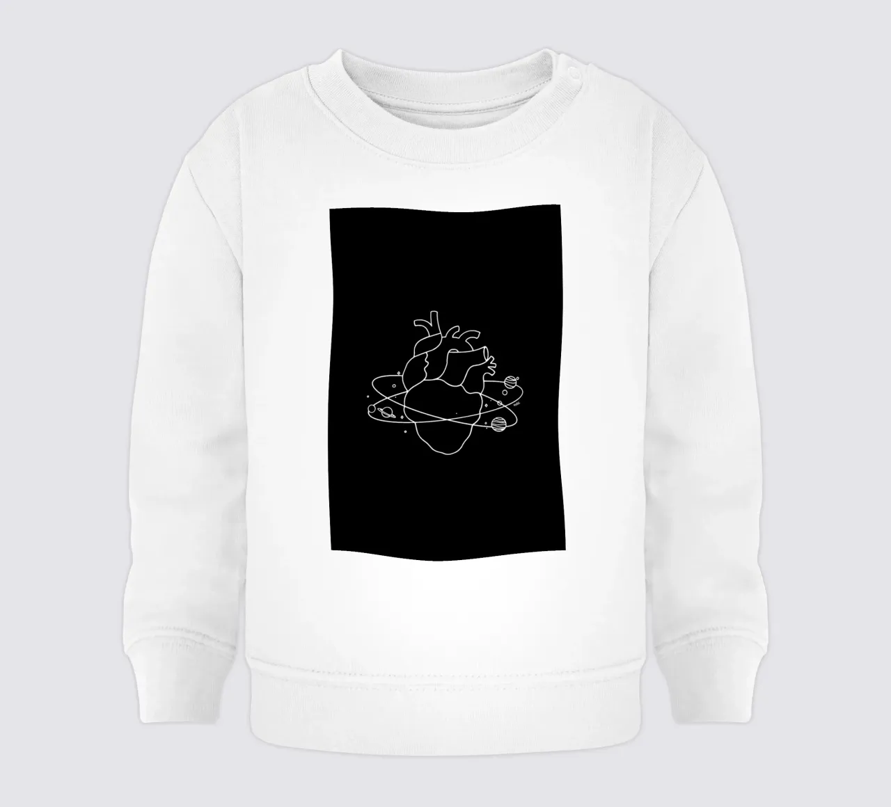 Heart Space felpa neonato da Ninhol