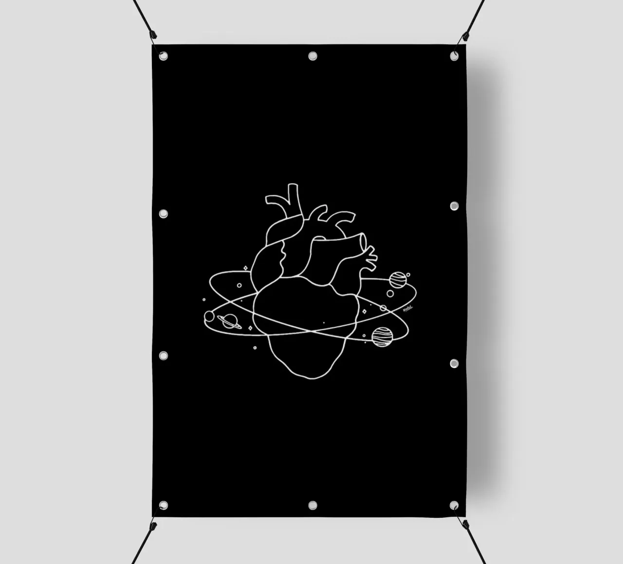 Heart Space telo in pvc da Ninhol