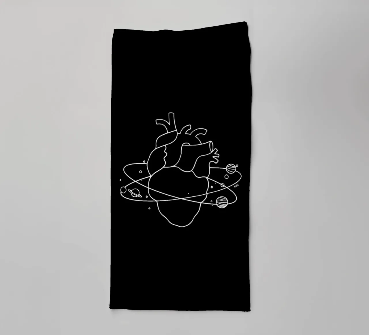 Heart Space asciugamano da bagno da Ninhol