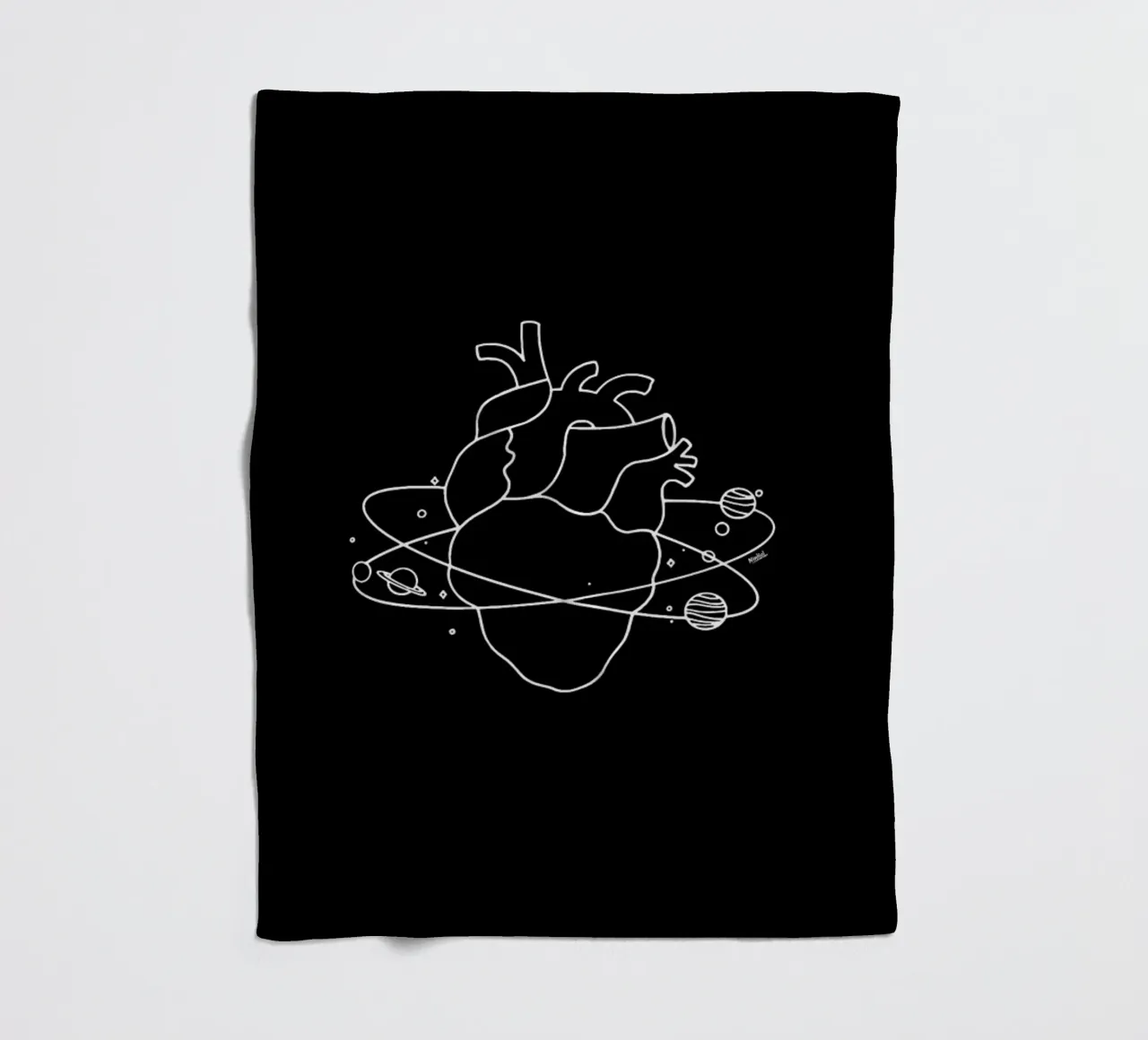 Heart Space coperta in pile da Ninhol