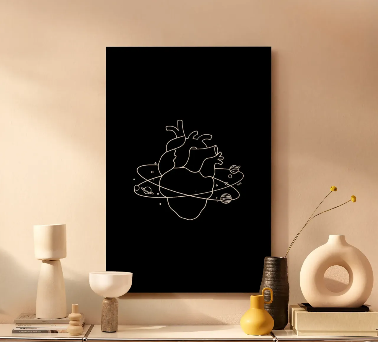 Heart Space alluminio dibond da Ninhol