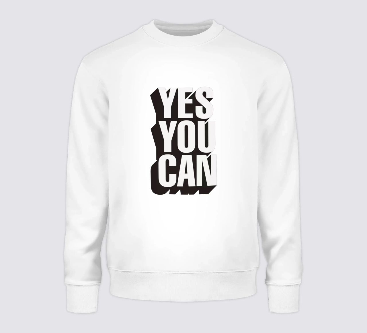 Yes You Can Tipografia Design felpa da THE MOTIVATED TYPE