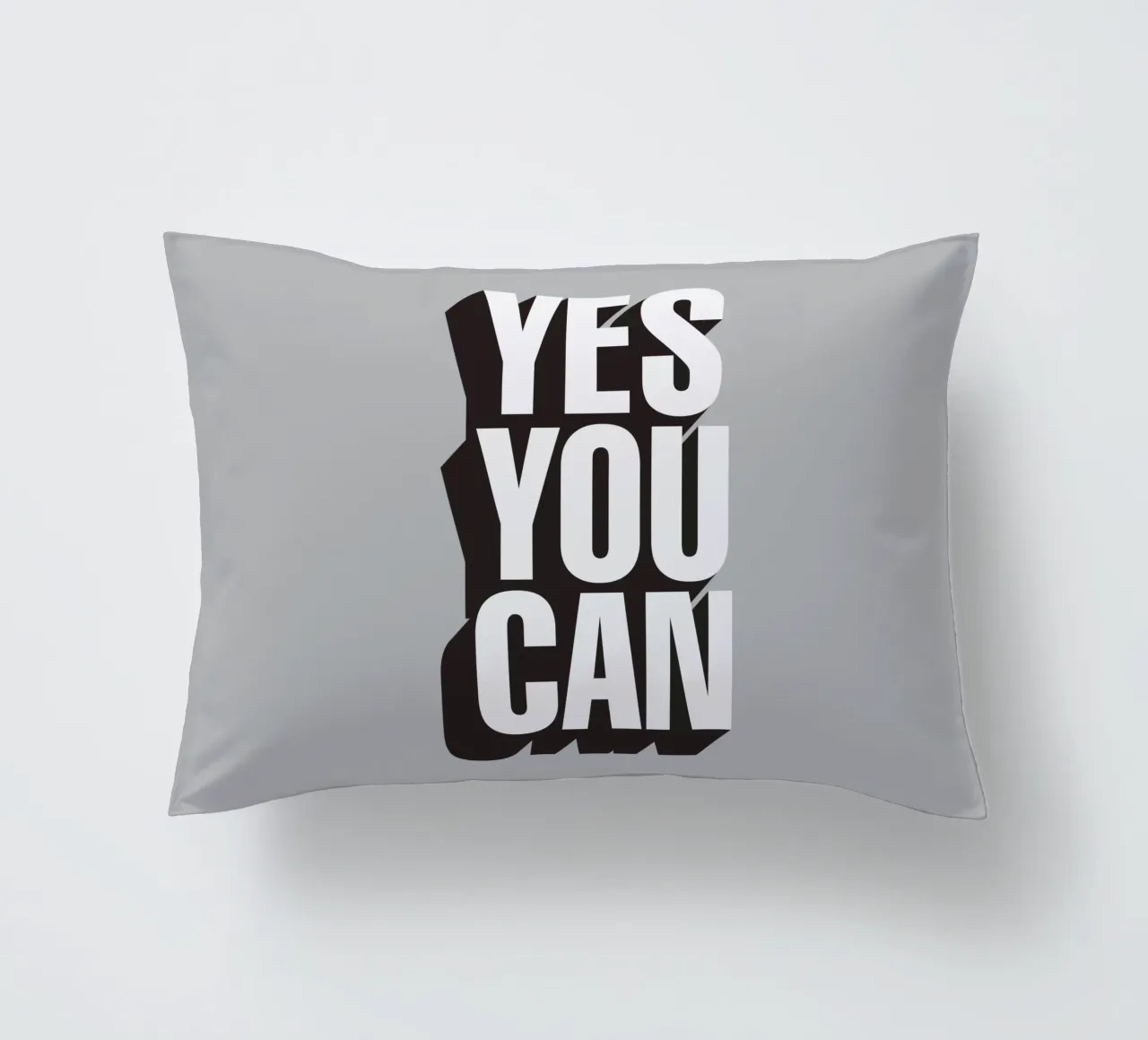 Yes You Can Tipografia Design cuscino da THE MOTIVATED TYPE