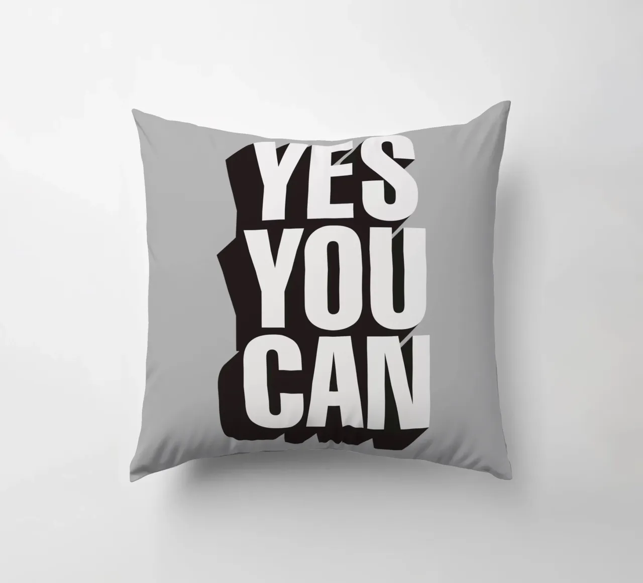 Yes You Can Tipografia Design cuscino da THE MOTIVATED TYPE