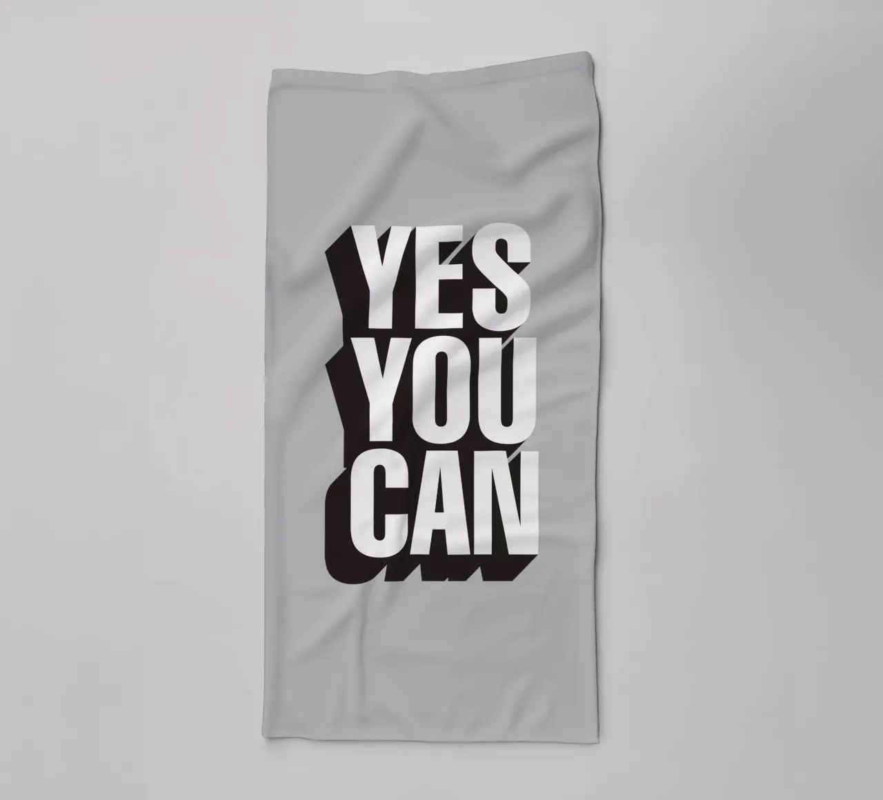 Yes You Can Typographie Design serviette de bain de THE MOTIVATED TYPE