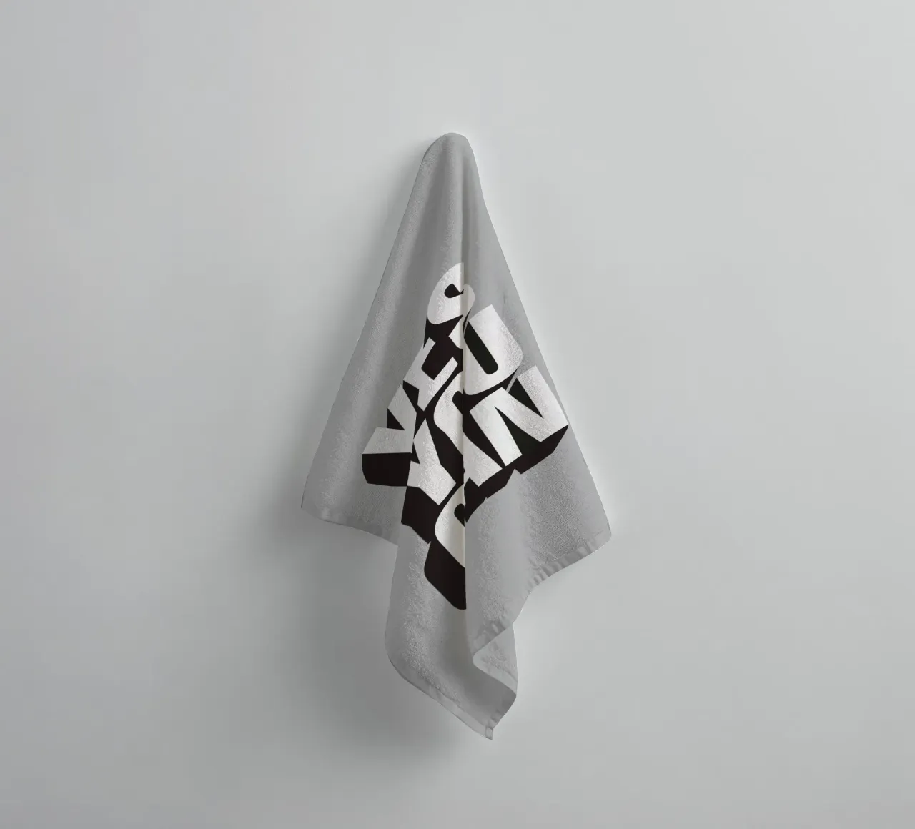 Yes You Can Typographie Design serviette de bain de THE MOTIVATED TYPE