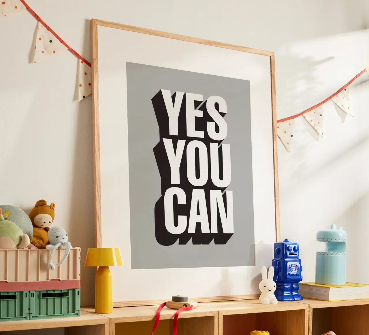 Yes You Can Typographie Design poster de THE MOTIVATED TYPE