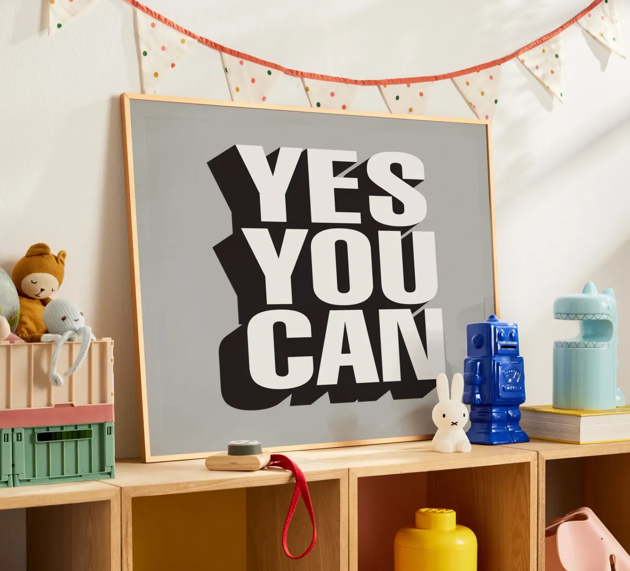 Yes You Can Typographie Design poster de THE MOTIVATED TYPE