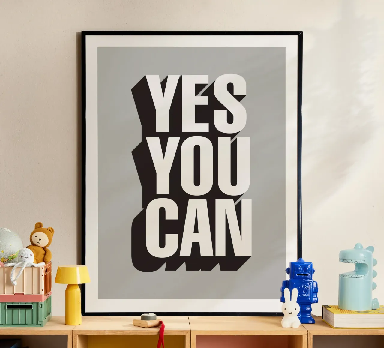 Yes You Can Typographie Design poster de THE MOTIVATED TYPE