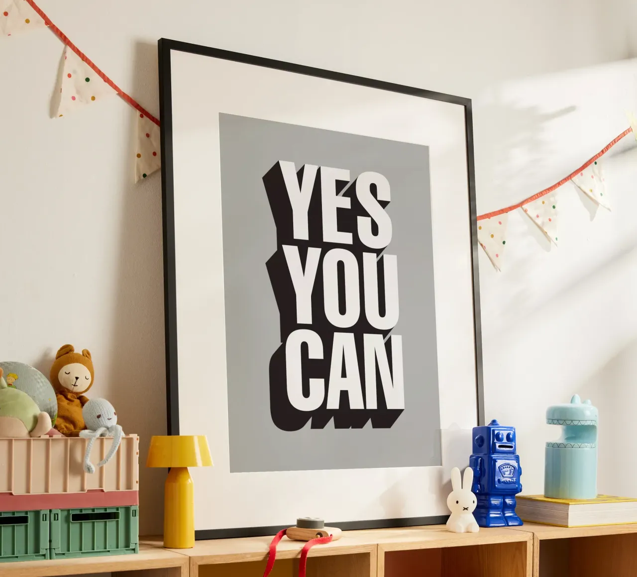 Yes You Can Typographie Design poster de THE MOTIVATED TYPE