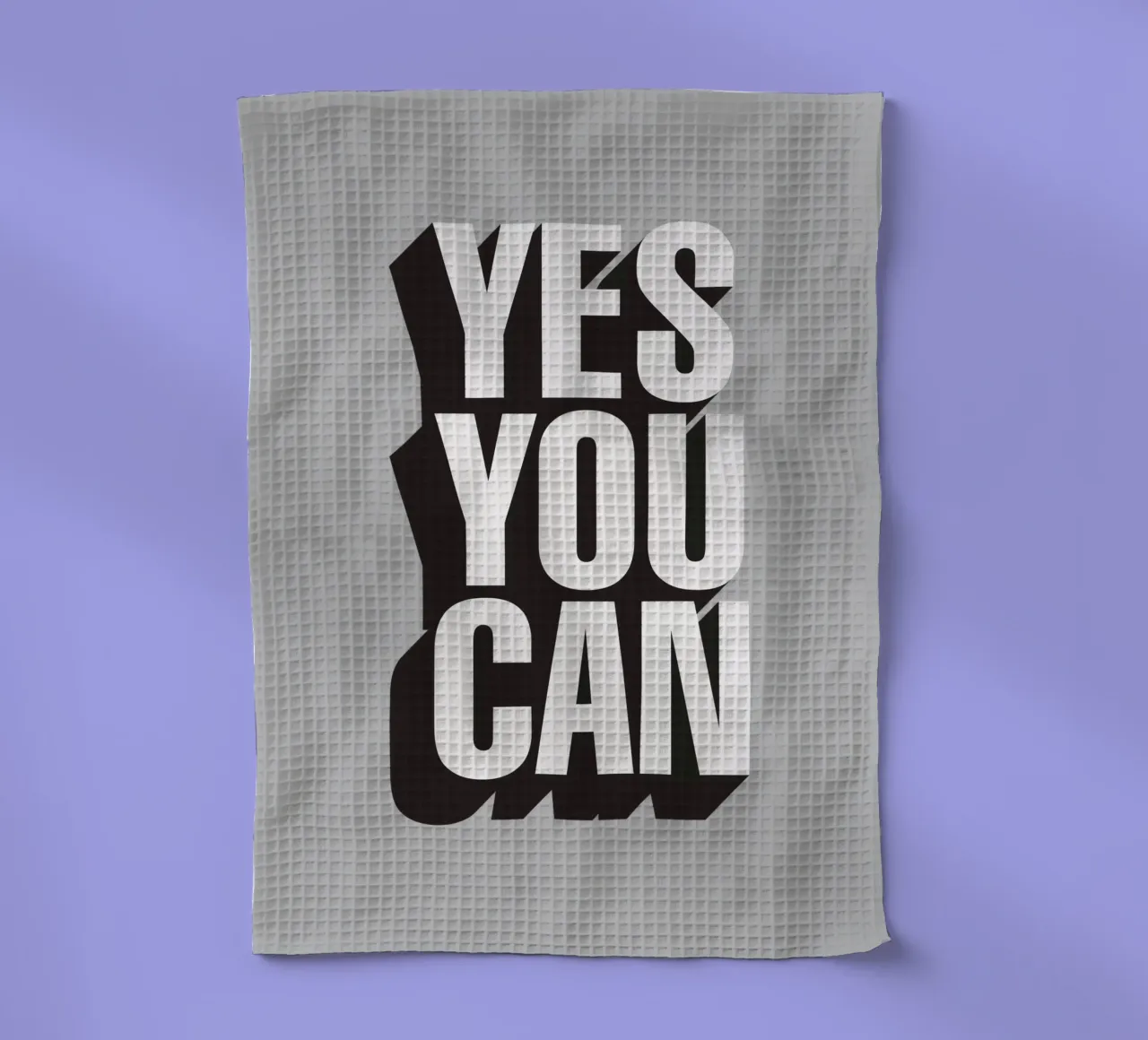 Yes You Can Typographie Design torchon de THE MOTIVATED TYPE