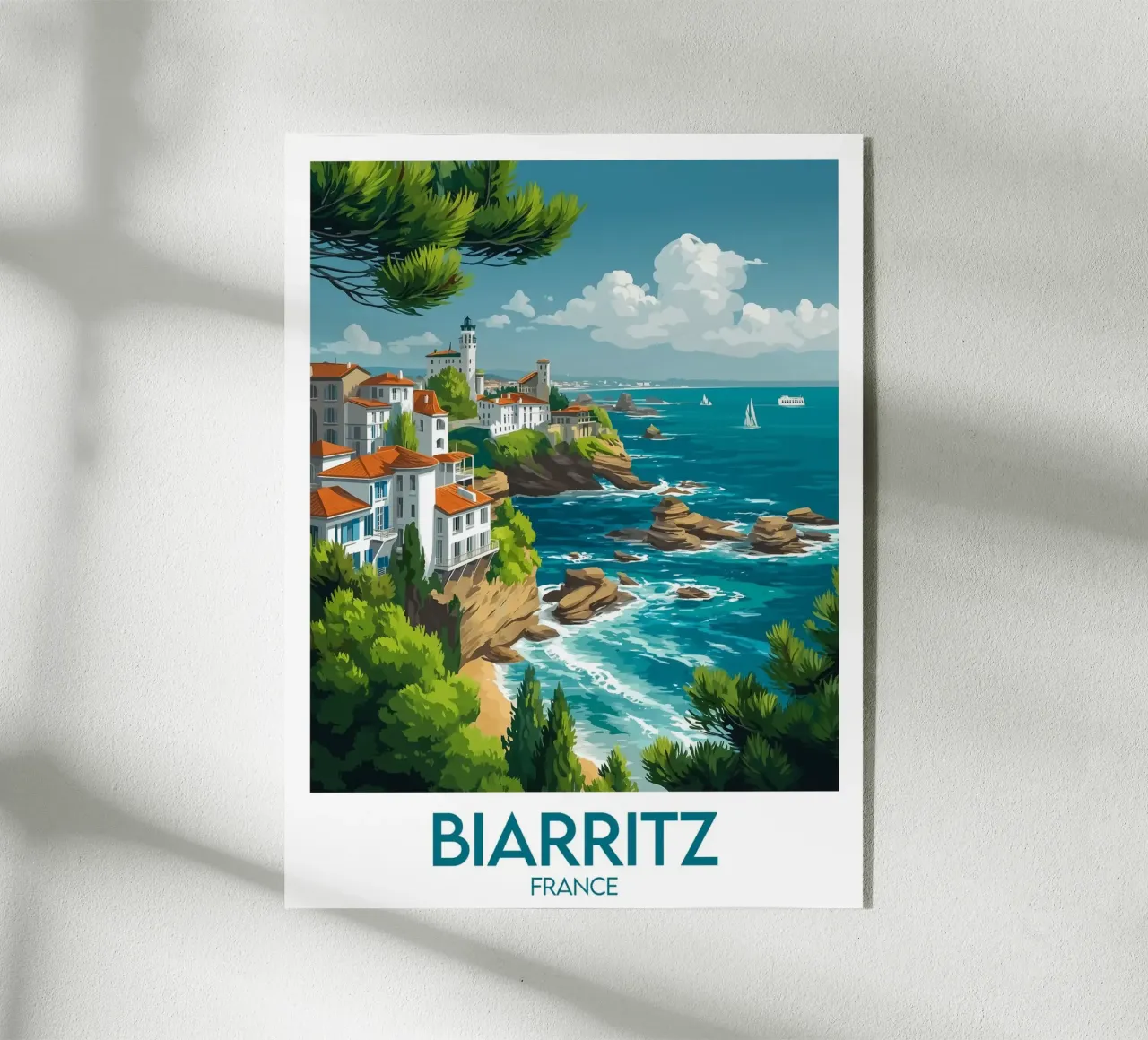 Affiche Biarritz plexiglass da Frame the World