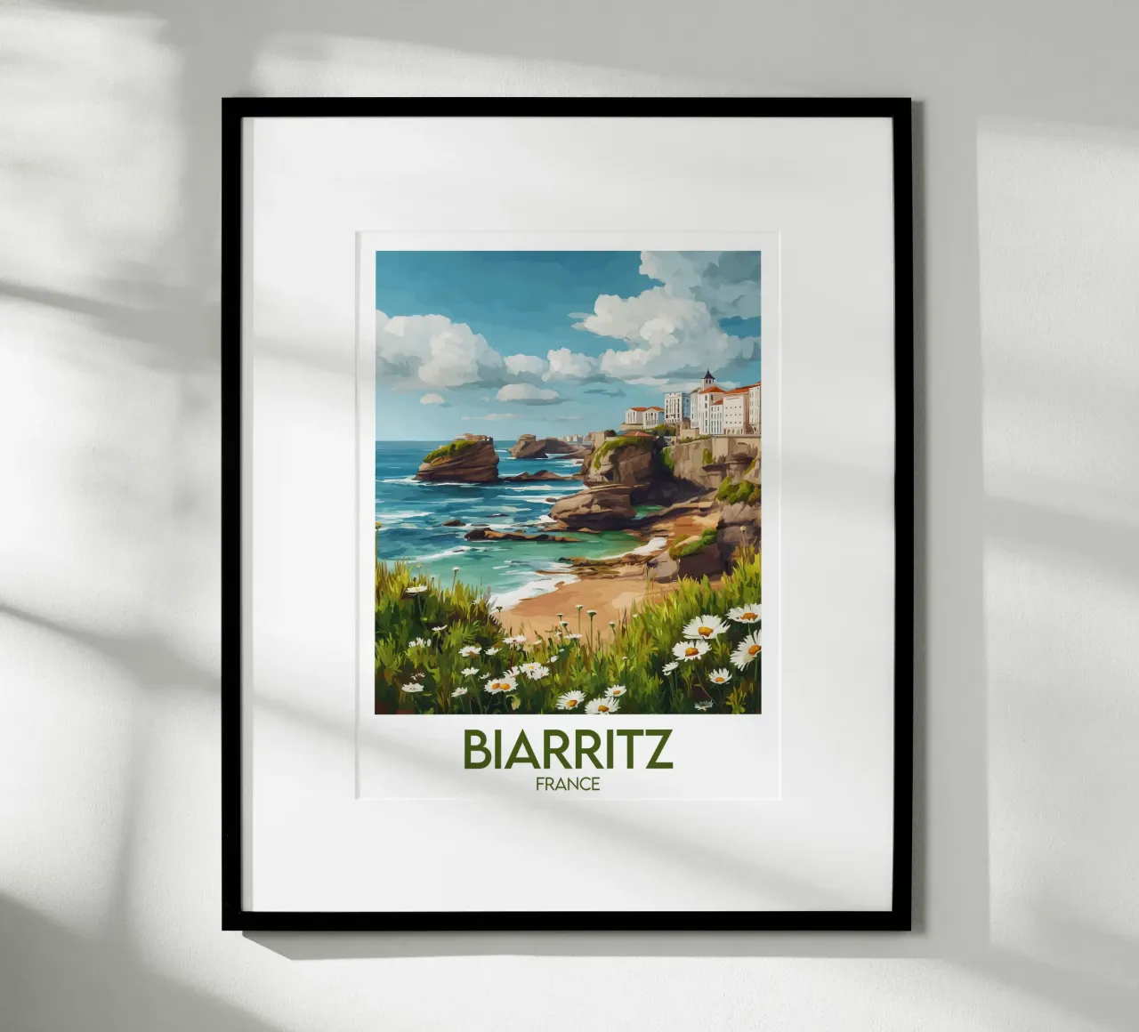 Affiche Biarritz France hahnemühle de Frame the World
