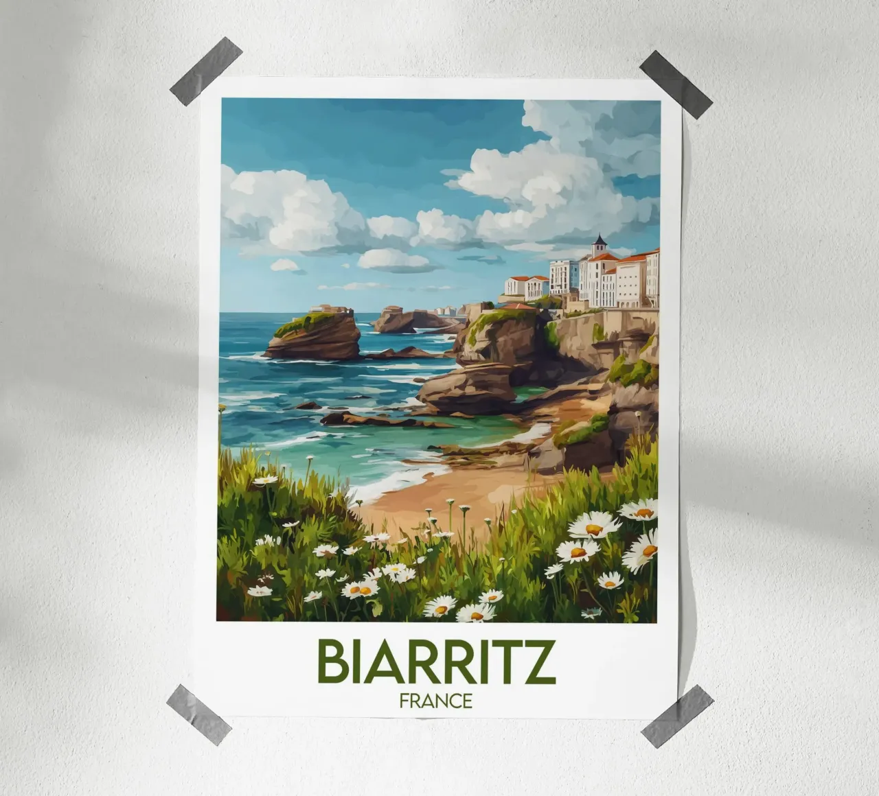 Affiche Biarritz France hahnemühle de Frame the World