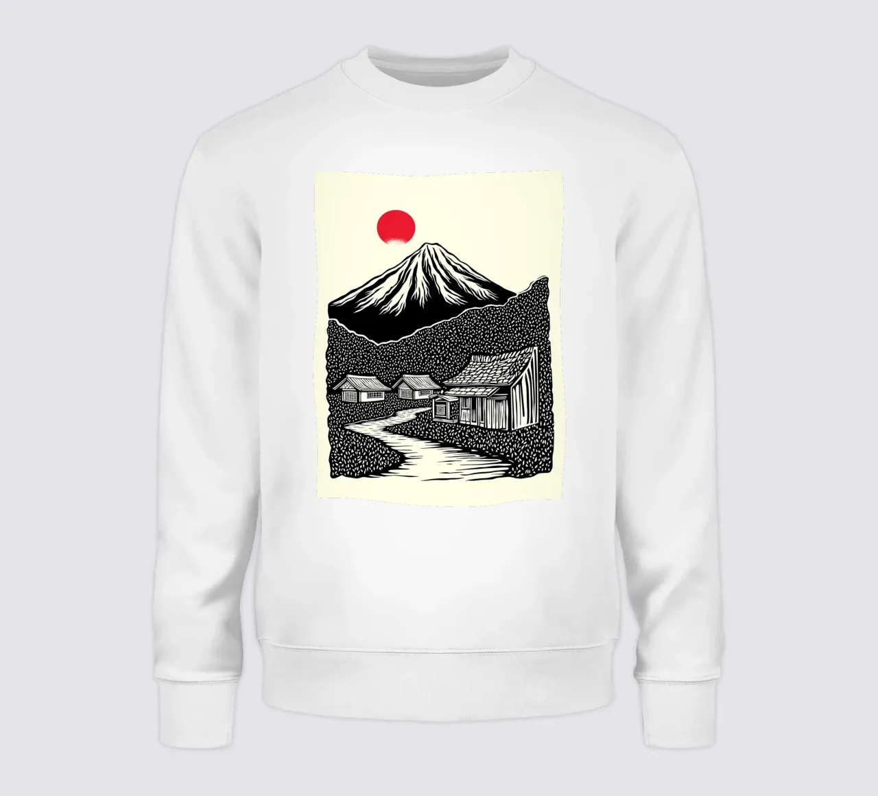 Path to Fuji felpa da Indigo Rain