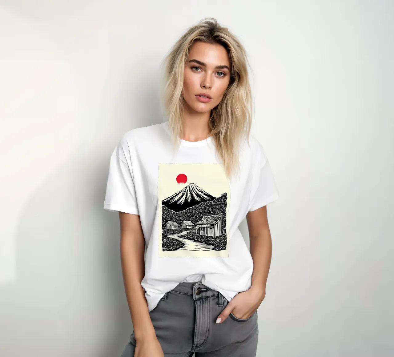 Path to Fuji t-shirt da Indigo Rain