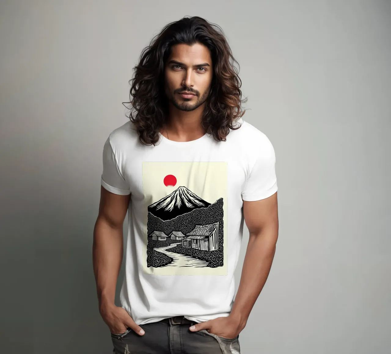 Path to Fuji t-shirt da Indigo Rain