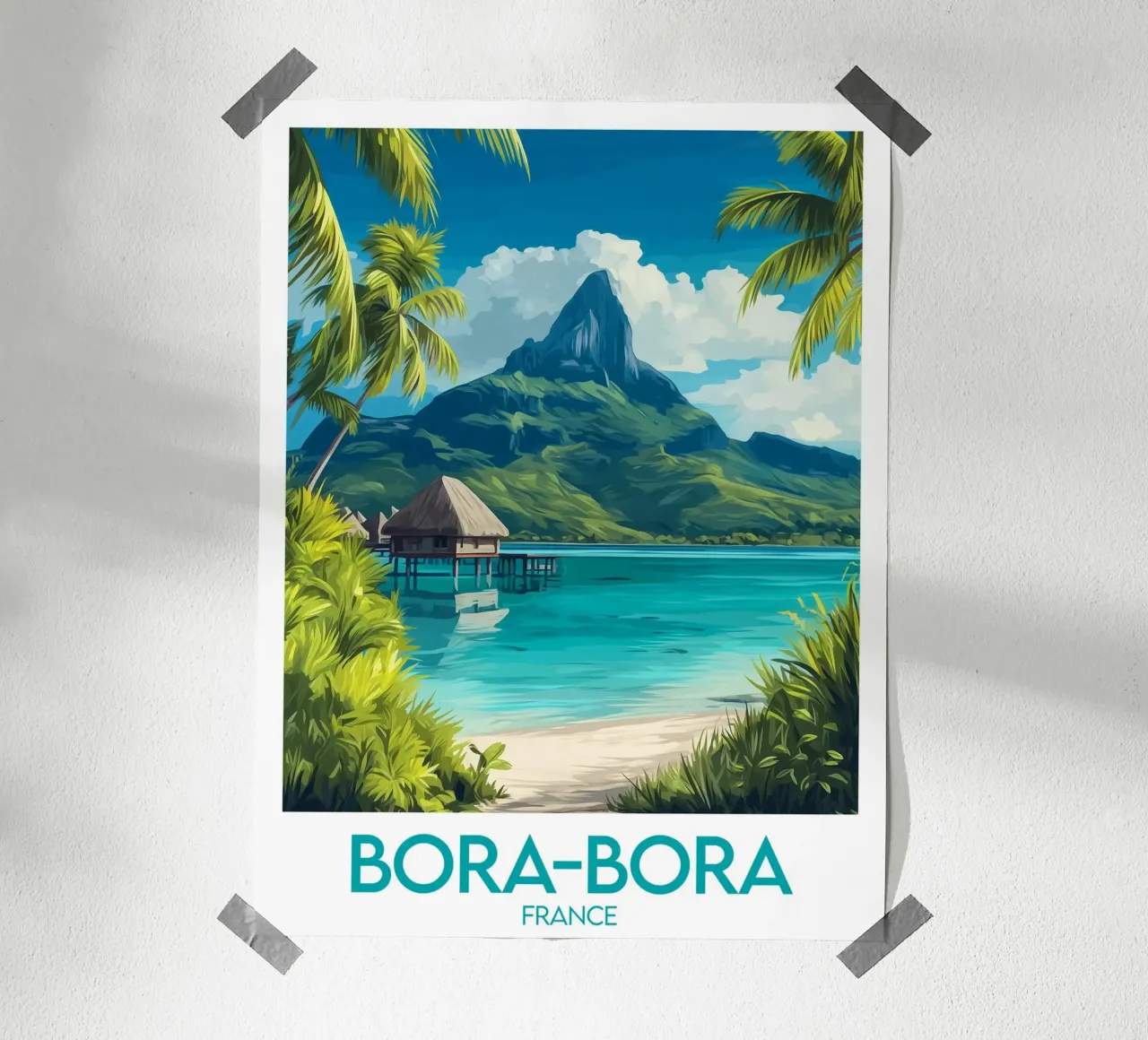 Affiche Bora-Bora carta hahnemühle da Frame the World