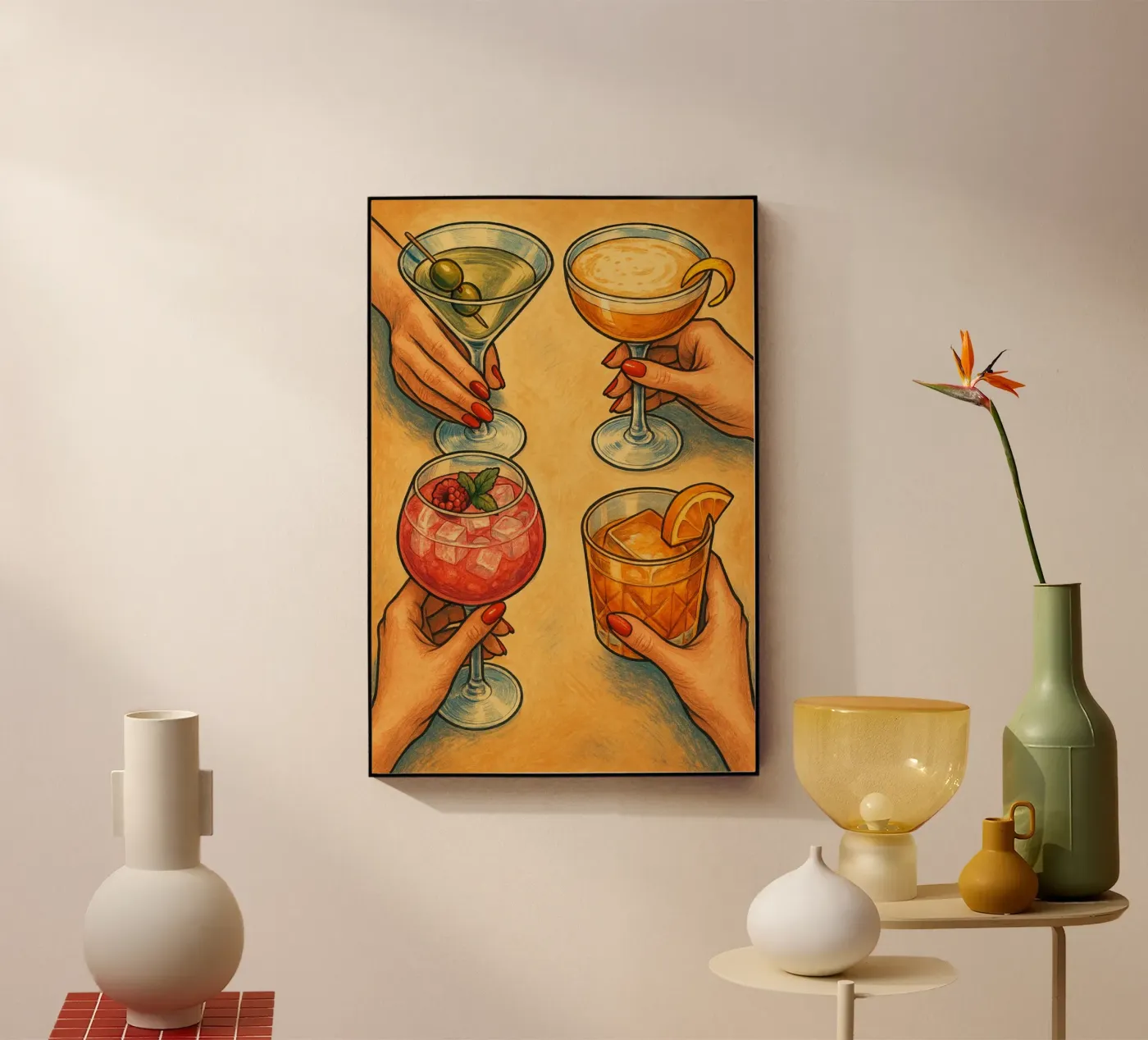 Cheers! acryl van Gypsy Galleria