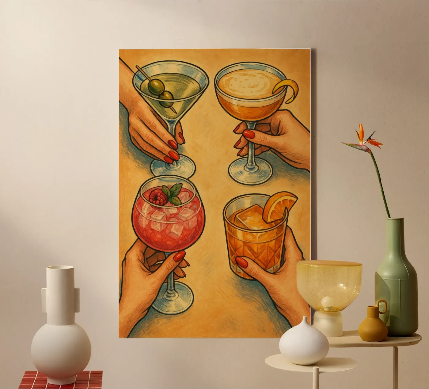 Cheers! tela da Gypsy Galleria