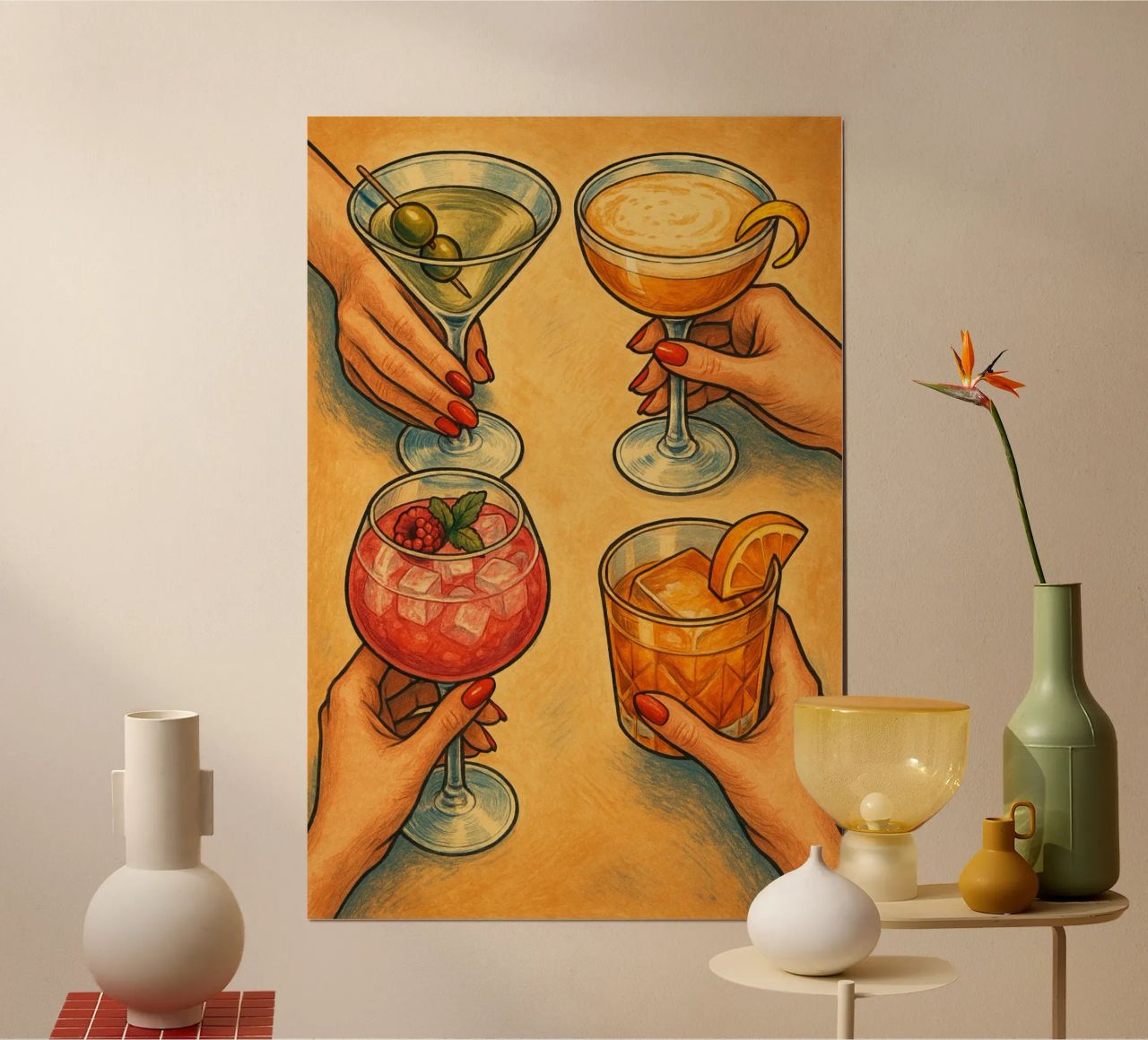 Cheers! Poster von Gypsy Galleria