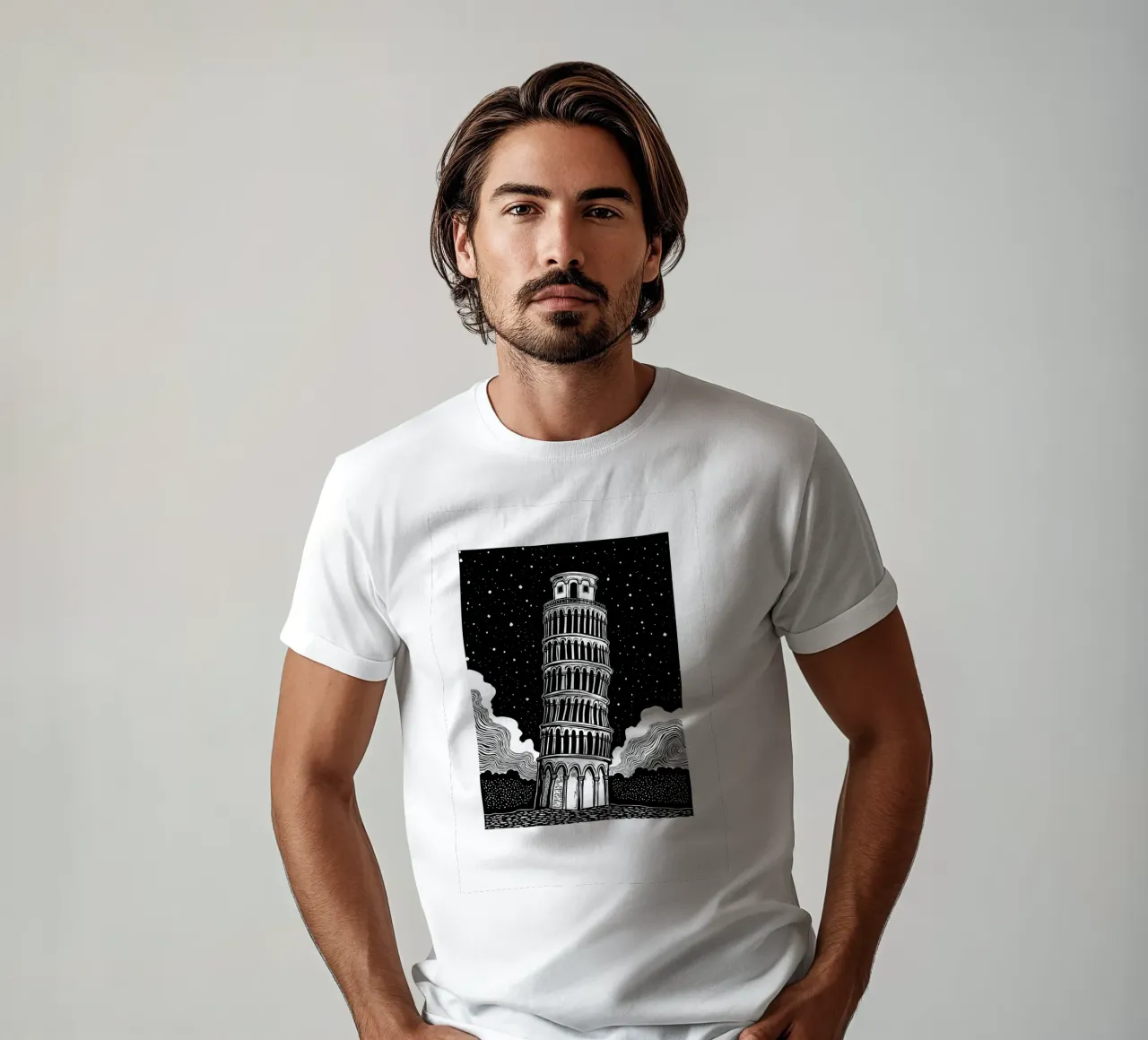 Midnight in Pisa t-shirt da Indigo Rain