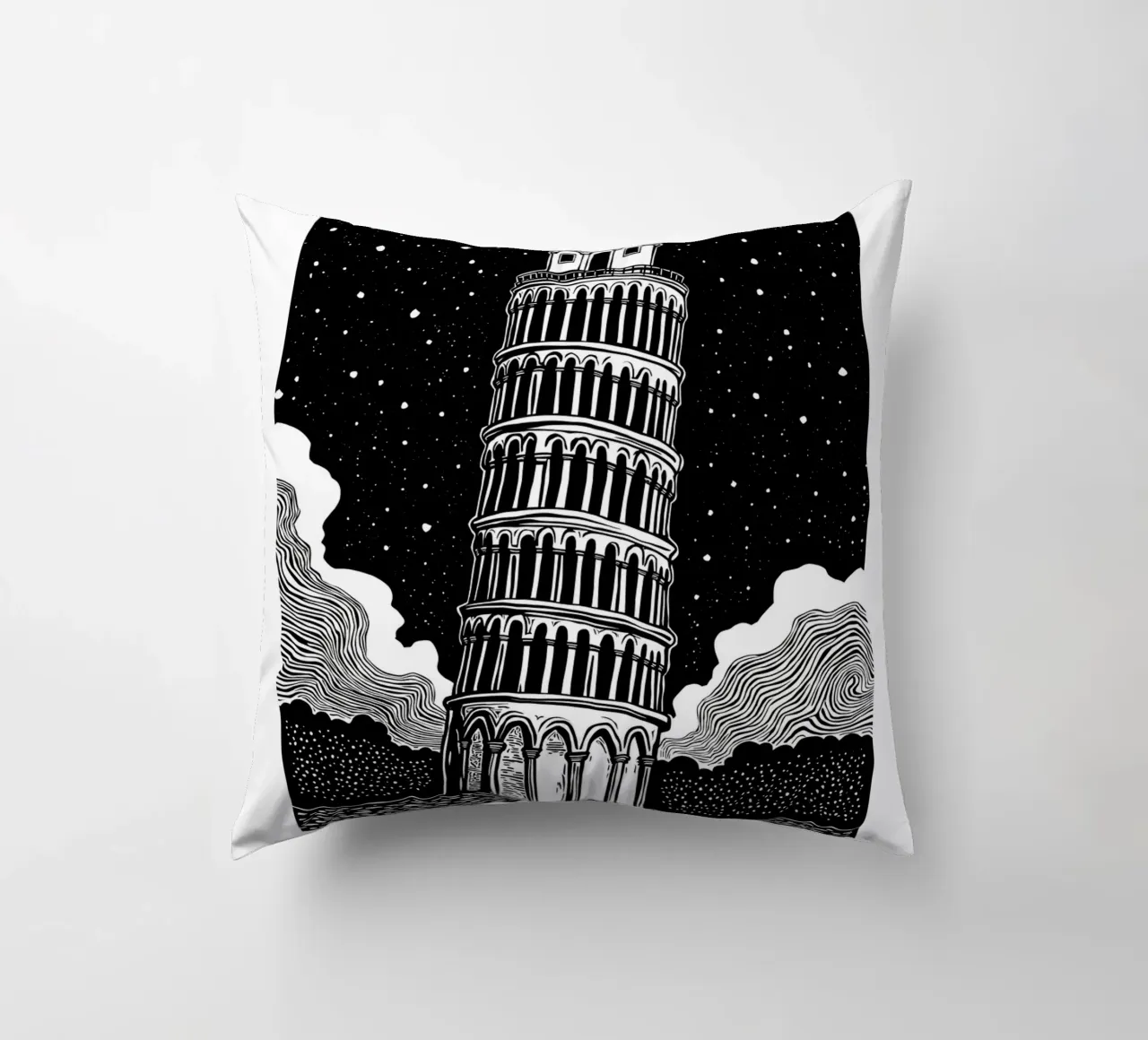 Midnight in Pisa cuscino da Indigo Rain