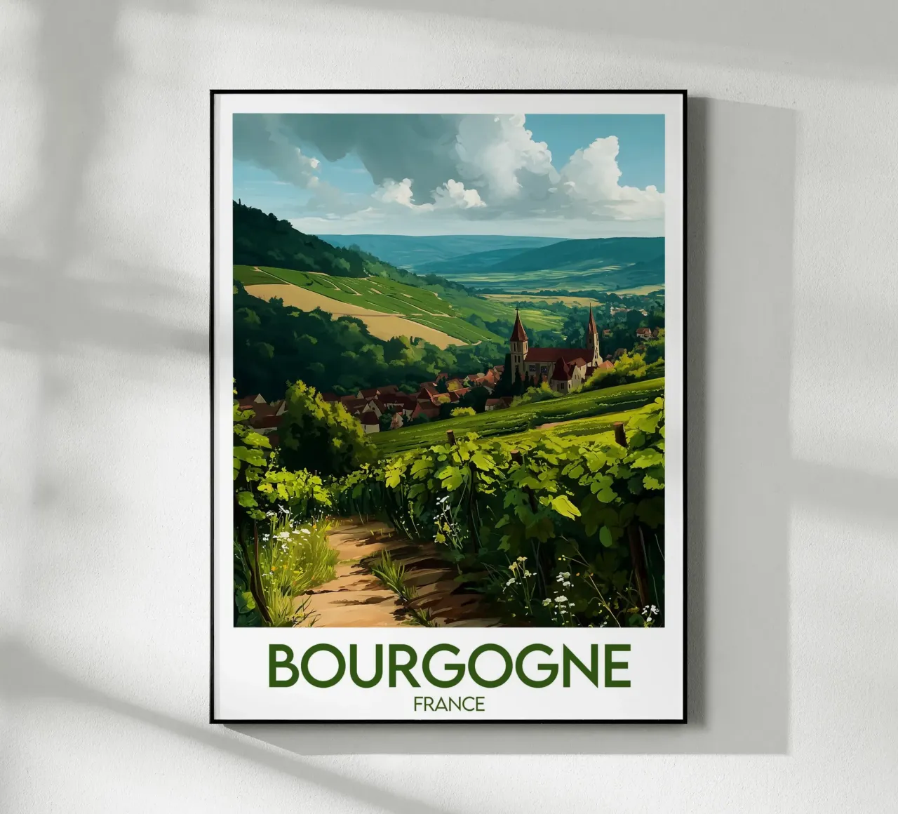 Poster in borgogna plexiglass da Frame the World