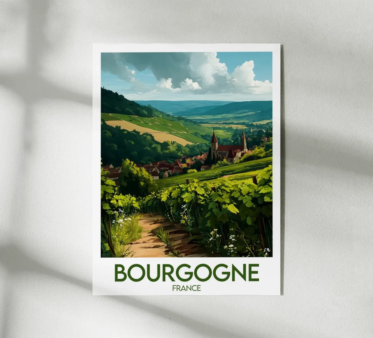 Poster in borgogna plexiglass da Frame the World