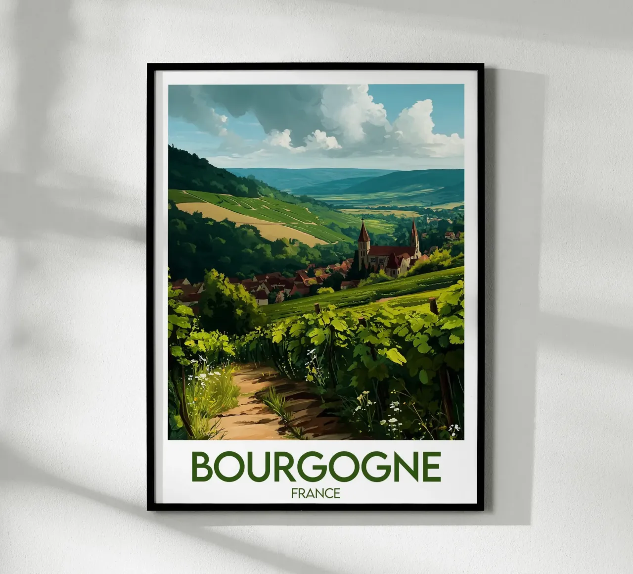 Bourgogne France poster poster by Frame the World