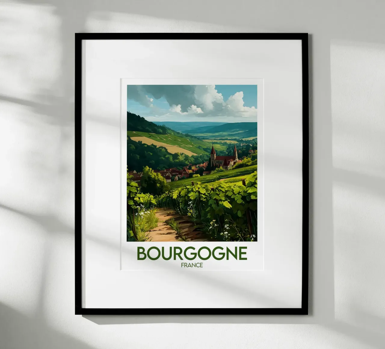 Bourgogne France poster poster by Frame the World