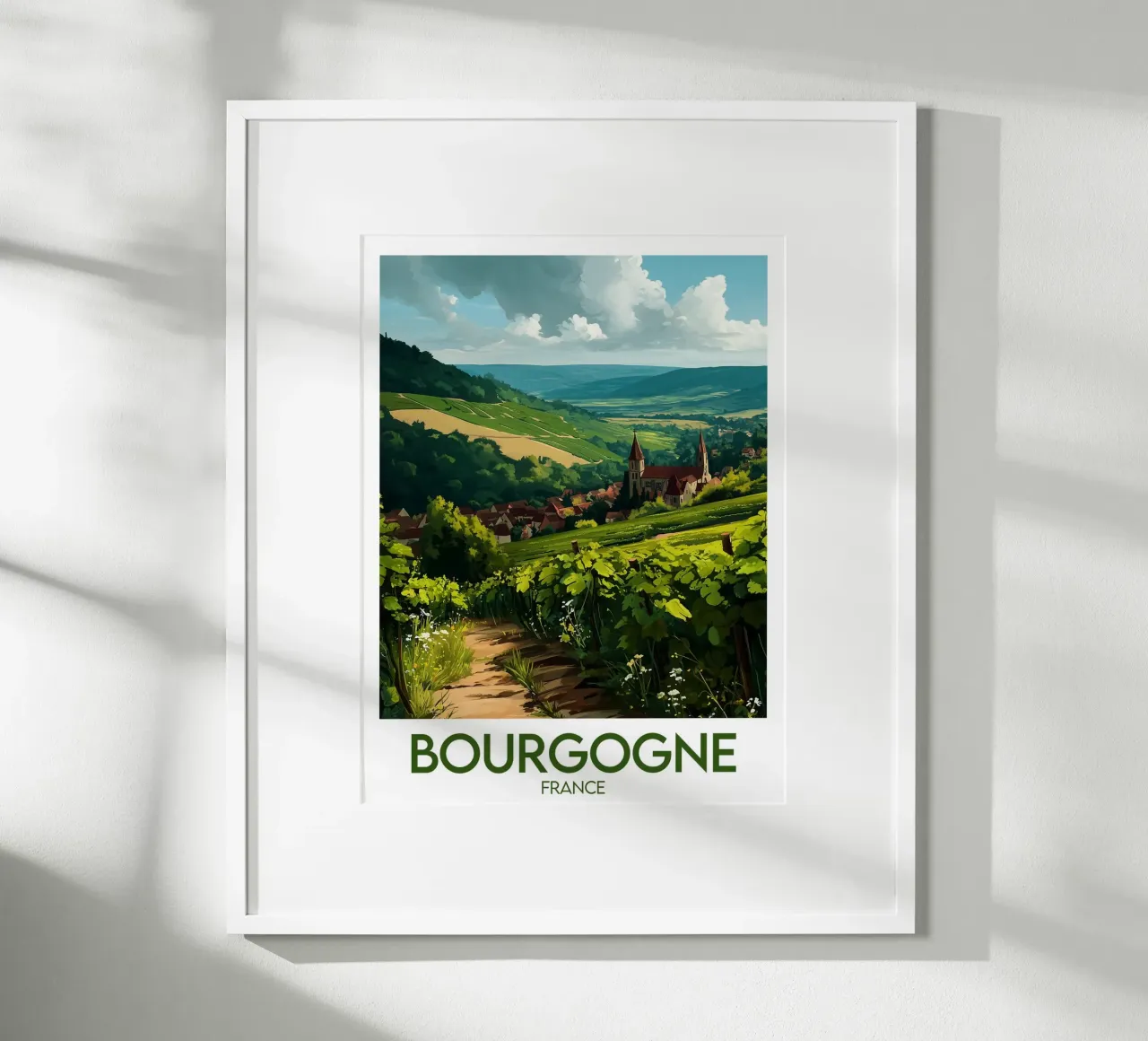 Bourgogne France poster poster by Frame the World