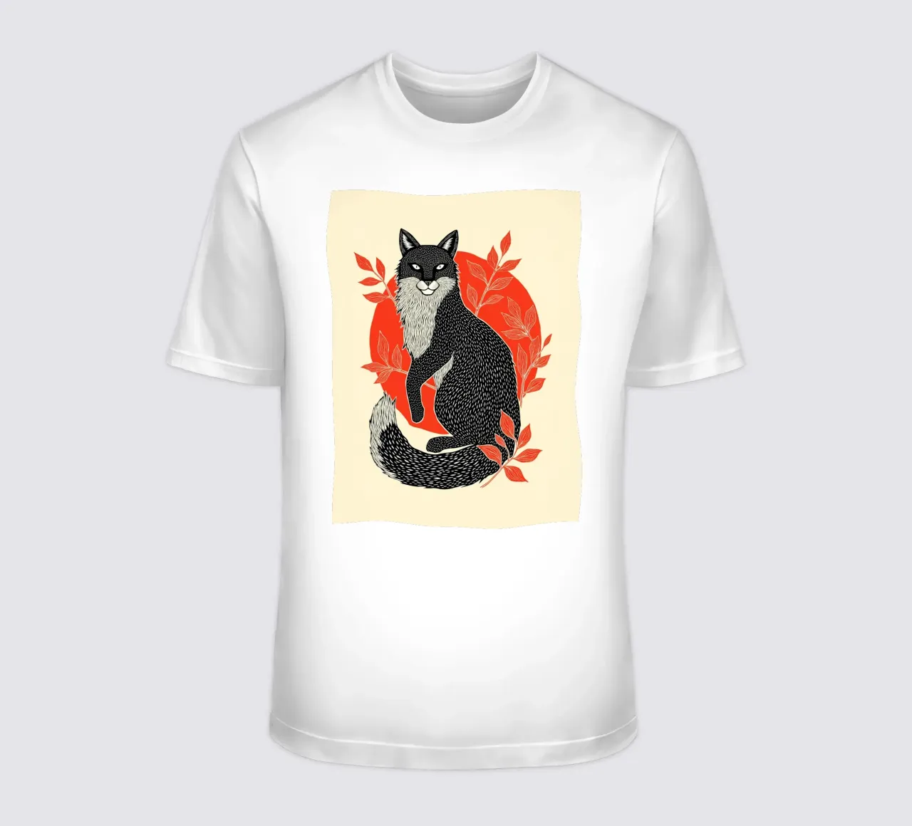 Fox and Firelight" t-shirt da Indigo Rain