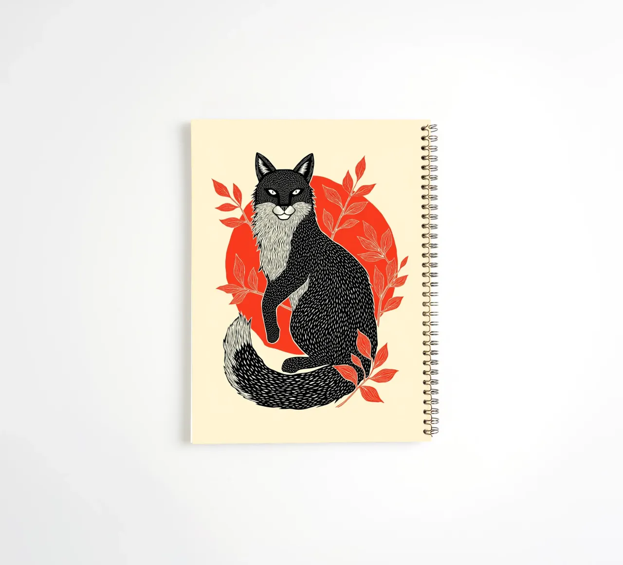 Fox and Firelight" spiral notebook by Indigo Rain