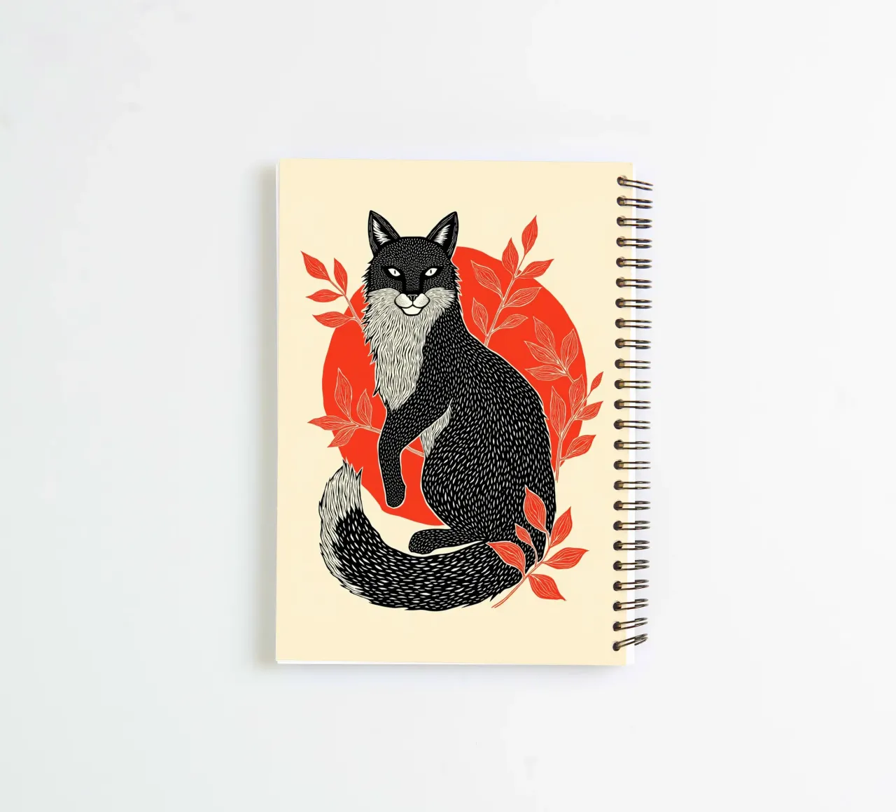 Fox and Firelight" spiral notebook by Indigo Rain