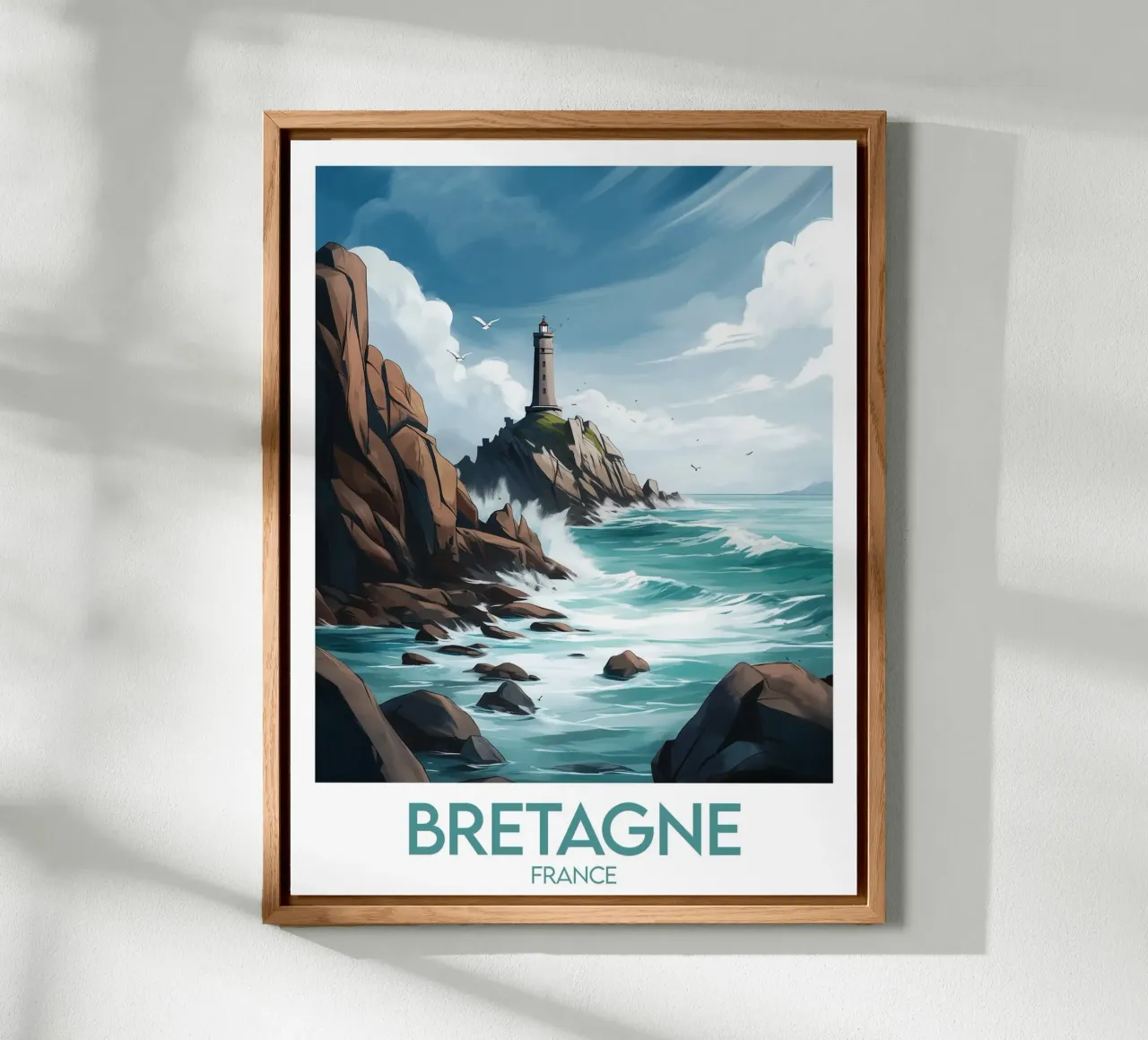 Affiche Bretagne alu-dibond by Frame the World