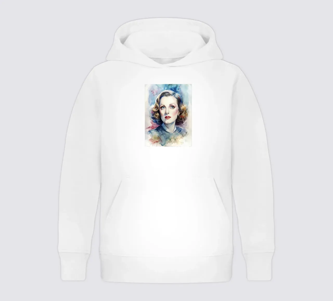 Bette Davis in acquerello felpa bambino con cappuccio da 🎁 ARTVI-SHOP